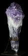 Natural Amethyst Crystal Bouquet - With Stand #62841-1